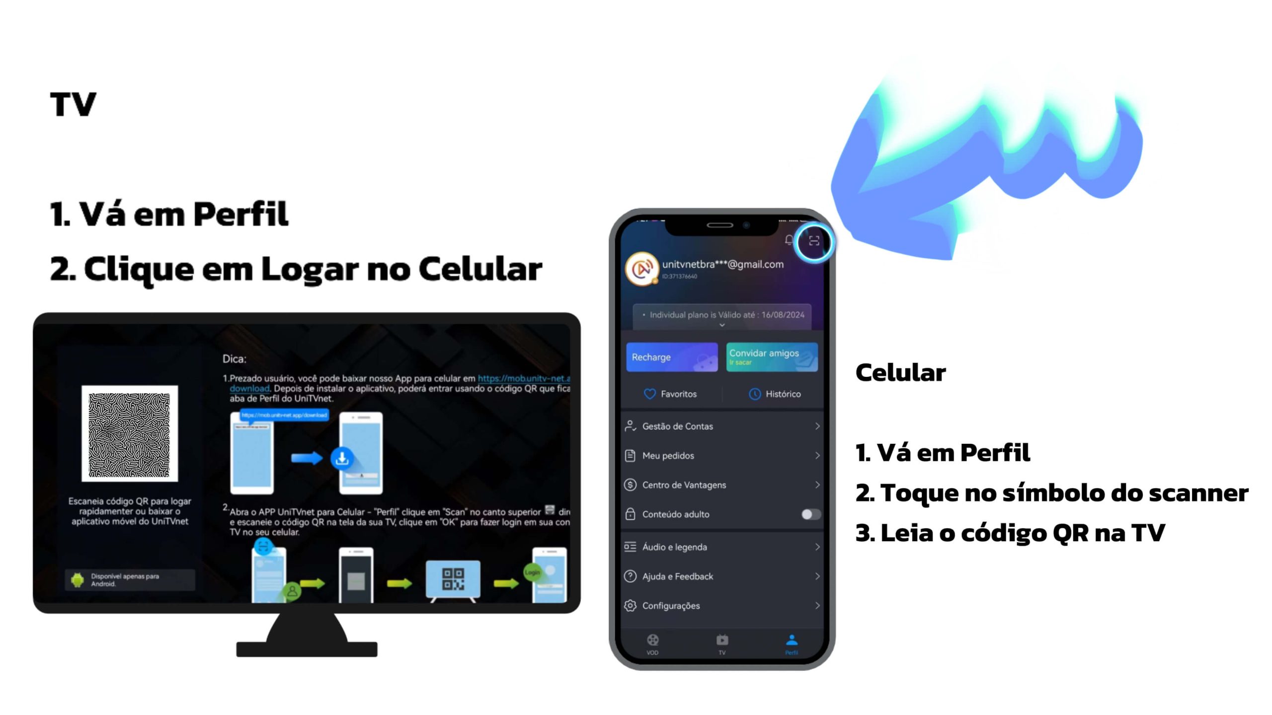 login-no-celular